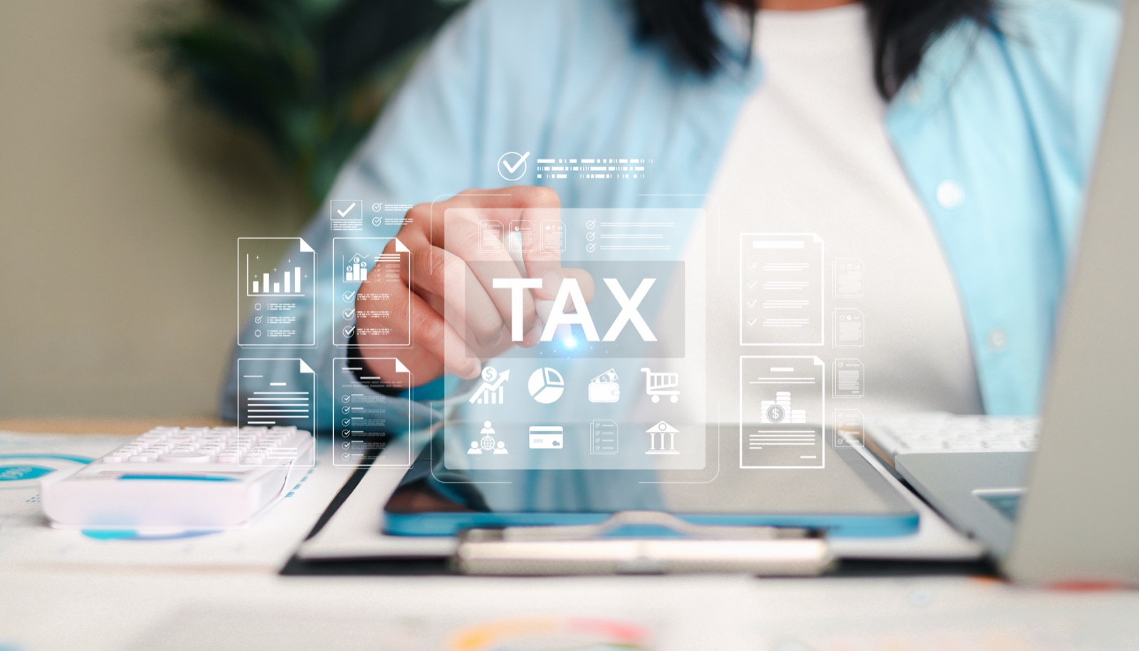 Organized tax records ready for an accountant to review